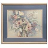 Signed framed Barabra Mock 1986 print