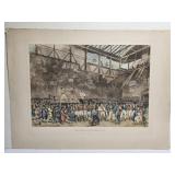 Interior Of The Fives Court Print by T Blake