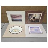 Lot of 4 small prints