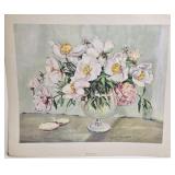 Magnolias Floral Print by Helen Everett