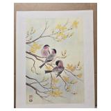 Asian style bird print