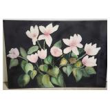 Laura Robinson textured floral oil painting