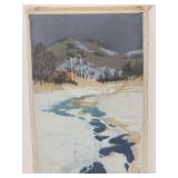 Water color landscape art