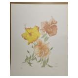 Signed & dated Hibiscus ll by Moral Morson