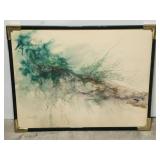 Laura Robinson watercolor painting on board