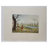 "Snipe Shooting" print by R. Havell Jun