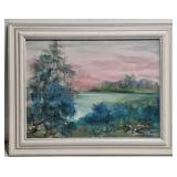 Signed Laura Robinson Painting on Canvas