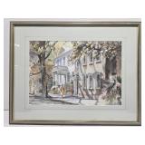 Framed signed print by Virginia Fouchï¿½