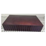 Wood CD case w some DVDs