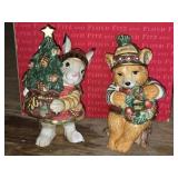 Fitz & Floyd Christmas Lodge Salt & Pepper