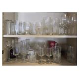 Estate lot of glass cups and more