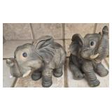 Pair of porcelain elephants