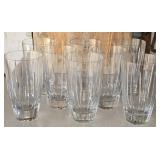 Set of 8 Block Crystal Mikasa Drinking Glasses