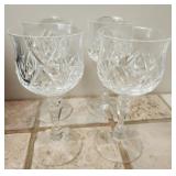 Set of 4 crystal stim glasses