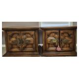Pair of wooden night stands MATCHES 1002