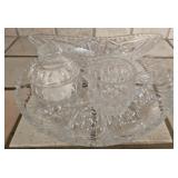 Lot of crystal dishes