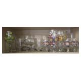 Estate lot of glass cups and more