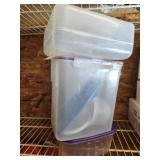 Estate lot of plastic container