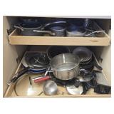 Estate lot of pans and pots