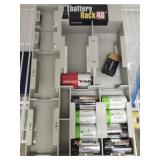 Battery organizer w Batteries