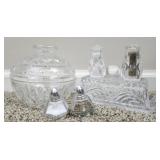Crystal serving dishes & more