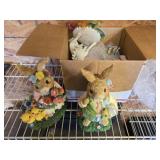 Estate lot of easter decor