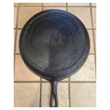 Very clean Large cast iron frying pan