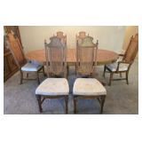 Stanley Furniture Wooden Dining Table & 6 Chairs