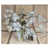 Marble base tree decor