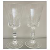 Set if 2 crystal stim glasses