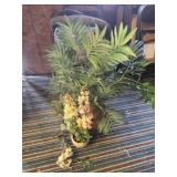 Estate lot of faux plants