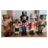 Lot of 5 nutcrackers