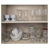 Estate lot of sundae glasses and more