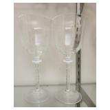 Set of 2 crystal stim glasses