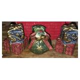 Set of Fitz & Floyd Jolly Ole St Nick Salt Pepper