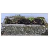 PAIR of Heavy Concrete Rectangular Planters