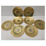 Victoria Czechoslovakia 24K gold encrusted China