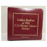 Golden Replicas of 1984 US Olympic game stamp