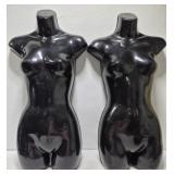 2 half style lady mannequins
