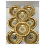 Victoria Czechoslovakia 24K gold encrusted China