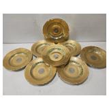 Victoria Czechoslovakia 24K gold encrusted China