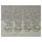 Long stem winter wine glasses