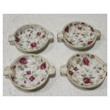 Vintage Rose Chintz ashtrays