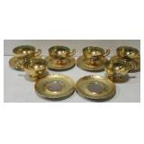 Victoria Czechoslovakia 24K gold encrusted China