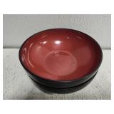2 black bowls stoneware Matte Glaze