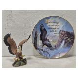 Royal Doulton limited edition plate and eagle