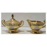 Victoria Czechoslovakia 24K gold encrusted China