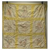Vintage hand made unfinished baby quilt***