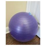 Purple exercise ball