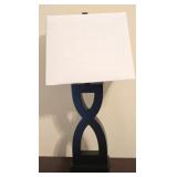 PAIR of Black Base Decorative Lamps with Shades